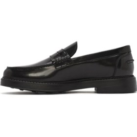 Resim Derimod Erkek Siyah Deri Klasik Loafer 25SFD722022 