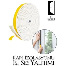 Resim Belle Fusion BFS Kapı Ses Isı Yalıtım Sünger Bant 33 METRE 