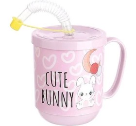 Resim Ozcmax Funny Pipetli Çocuk Içecek Bardağı Desenli Bardak 350 ml 