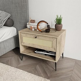 Resim Merlin Mobilya DİAMOND 2 Bölmeli Hazeran Detaylı Komodin 