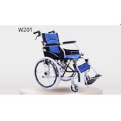 Resim Mavi Refakatçi Frenli Manuel Tekerlekli Sandalye 