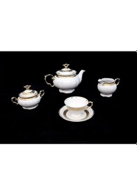 Resim Thun Marıe Louıse Çay Takımı 29 Parça Altın 