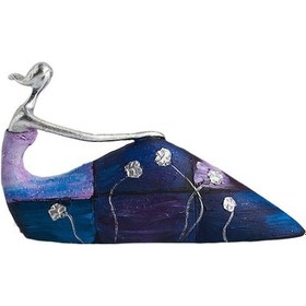 Resim Resin Sanat Figürü: Yoğun Renkli El Boyama Kadın Heykeli, Oturma Odası, Ofis Dekoru, Modern Minimalist Stile Uygun 