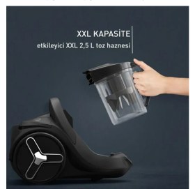 Resim Tefal Turbo Halı Döver Başlıklı Sessiz ve Güçlü Silence Force Cyclonic Toz Torbasız Elektrikli Süpürge X-Trem Cyclonic Effitech 