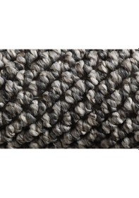 Resim Yumuşak Bukleli Sisal Jüt Salon Oturma Odası Gri Renkli Yuvarlak Halı 