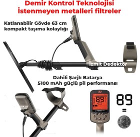 Resim Minelab X-Terra Elıte Expedition Izmit Dedektör Metal Altın Define Dedektörü 2 Başlık 