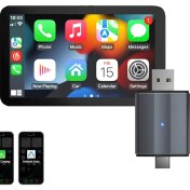 Resim Ozmik Carplay Type-C/usb Kablosuz Android Otomatik Akıllı Dongle 2'si 1 Arada Adaptör 5.8ghz Wifi 