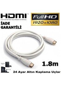 Resim 1.8M Metre Hdmi Kablo Ses Görüntü Full Hd 3D Lcd Pc Notebook 