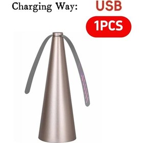 Resim Goldenqian 1/2 Adet Sinek Kovucu Otomatik Fan Sinek Fanları Haşere Kovucu Masa Fanı Pil/usb Powered Böcek Kovucu Sinekleri Uzak Tutmak Usb Gold 1pcs 