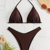 Resim Kadın Siyah Straplez Bikini Ruched Detaylı - Yüksek Esneklikli Poliamid ve Elastan Mayo, Plaj ve Havuz için Mükemmel, Plaj Mayo|Minimalist Tasarım|Esnek Kumaş 