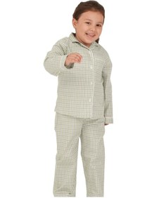 Resim The Don Açık Yeşil Ekose Kız Çocuk Pijama Takımı (9-14 Yaş) 