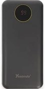 Resim Coverzone Yosonda Led Ekranlı 20000mAh Powerbank 4in1 Dahili Micro USB, Type-C, Lightning ve USB-A kablosu YXD-A67 (Siyah - YXD-A67) 