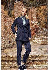 Resim Cossy By Aqua 24352 Kadın Uzun Kollu Dik Yaka Spor 2'li Takım-lacivert Lacivert 