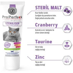 Resim pro perfeck Sterilised Malt-soft Extra Paste 100 Gr (kısırlaştırılmış Kedilere Özel Malt ) 