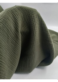 Resim Lüks Müslin Kumaş Haki 