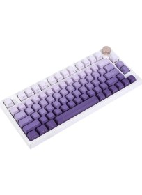Resim Leaven Mor-Beyaz Kademeli 136'LI Mekanik Klavye Keycap 
