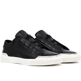 Resim Derimod Erkek Siyah Bağcıklı Hakiki Deri Sneaker,Kışlık Spor Ayakkabı 25WFD6211FT 