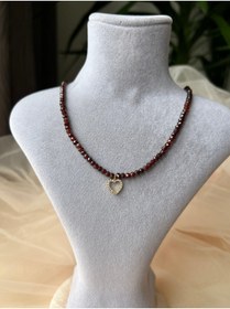 Resim Doğaltaş Lal Taşı Kolye (GRANAT) 