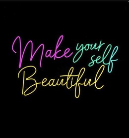 Resim Make Your Self Beautyful Neon Led Renkli 