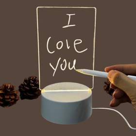 Resim HALL BREATHE Turuncu Led Işıklı Çizim ve Not Tableti, Gece Lambası ile Eğlenceli Kullanım 