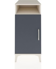 Resim Kronos Komodin 3 Raflı Tek Kapaklı 44x59x96 Aytaşı-antrasit Aytaşı 