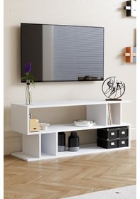 Resim Selya Tv Sehpası Beyaz Beyaz 
