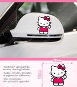 Resim Avoseed Hello Kitty Dikiz Aynası Sticker 2 Adet , kendinden yapışkanlı sticker 10 x 12 cm 