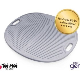 Resim Kolay Temizlenen Taneleri Tutan Kedi Kumu Paspası Kabartmalı ve Kaymaz Mat 