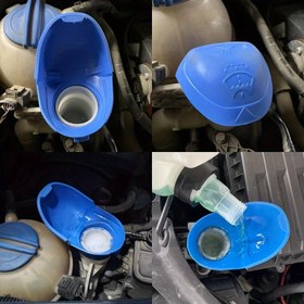 Resim Mavi Kolay Temizlenebilir Huni, Araba Rüzgarlık Lavabo Deposu İçin - Dayanıklı ABS Plastik, Dolum ve Bakım İçin İdeal, Rüzgarlık Dolumu | Pratik Huni Tasarımı | Dayanıklı Plastik 