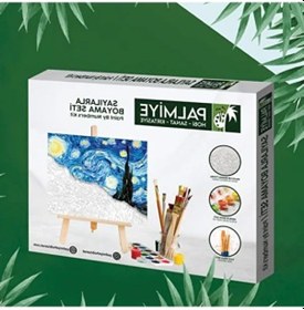 Resim Numaralı Boyama Tuval Seti - Fırça Ve Boya Dahil 40x50 Cm 