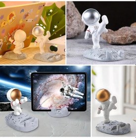 Resim Biishe Mini Astronot Model Telefon Ve Tablet Tutucu Standı Çok Renkli 