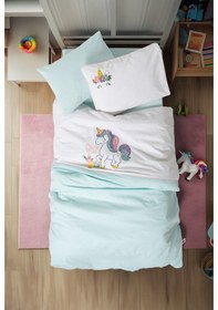 Resim Cotton Box Punch Nakışlı Bebek Nevresim Takımı Dolly Mint 