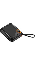 Resim İXtech 10.000 mAh Powerbank Kablosuz Şarj Cihazı 22.5W Siyah IX-PB024 