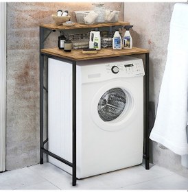 Resim Çamaşır Makine Üstü Dolabı Raf Banyo Dolabı 3033 Çok Renkli 