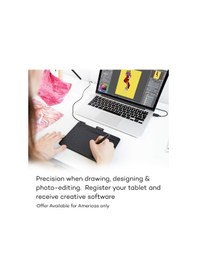Resim Wacom CTL4100 7.9x6.3" Small Grafik Çizim Tableti 