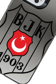 Resim Beşiktaş Büyük Arma Bayrak Premium Telefon Kılıfı - iPhone 13 Pro 