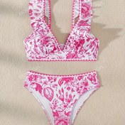 Resim Kadınlar için Dijital Baskılı Bikini İki Parçalı Takım 
