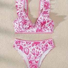 Resim Kadınlar için Dijital Baskılı Bikini İki Parçalı Takım 