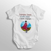 Resim Tuğbababy Babalar Günün Kutlu Olsun Canım Babam Yazılı Baskılı Bebek Zıbını (520689095) Beyaz 
