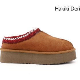 Resim Gönderi(r) Kadın Taba Süet W Tazz Kalın Tabanlı Hakiki Deri Kürklü Terlik 