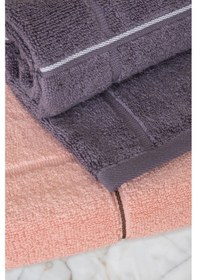 Resim Varol Kare Serisi Micro Cotton 30x50cm 3 Lü Havlu Seti V2/30x503adet Antrasit - Bej 