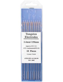 Resim Yuntech01 Altın Uçlu Lantanlı Tungsten Elektrot 2.4x150mm - Argon Kaynak Makinesi İçin Dayanıklı Welding Rods 10 Adet 