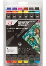 Resim Zig Kurecolor Twin Ws Marker Kc3000N 12Li Set 12B1 