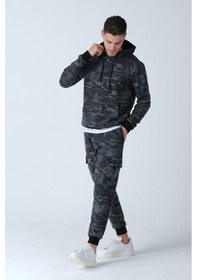 Resim Alexander Gardi Alexandergardı Kamuflaj Desenli Kapüşonlu Sweatshirt E21-72100 001 