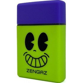 Resim Zengaz Cool Tasarım Jet Alev Çakmak - Big Smile Yeşil 