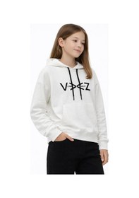 Resim Kız Çocuk Kapüşonlu Sweatshirt Bgl-st05274 Ekru 