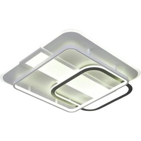 Resim Özcan Aydınlatma 1414-8 Nofa 80 cm Beyaz Kare Armatür Metal Kumandalı LED Işık 