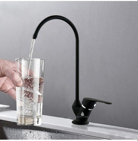 Resim WaterMelon Su Arıtma Cihazı Lüks Avrupa Ankastre Siyah Renk Fırın Boya Özel Tasarım Musluk 