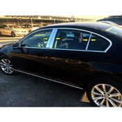 Resim Vw Passat B8 2015-2025 Krom Kapı Direği 8 Parça Krom Paslanmaz Çelik Cam Direk 