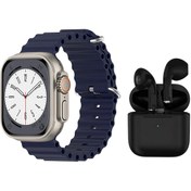 Resim BYRTECH T10 Watch Ultra 2 Akıllı Saat + Air Pro 5 Bluetooth Kulaklık İkili Paket 